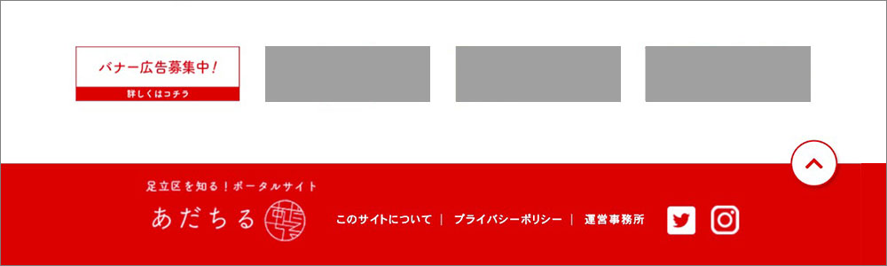 バナー広告掲載場所